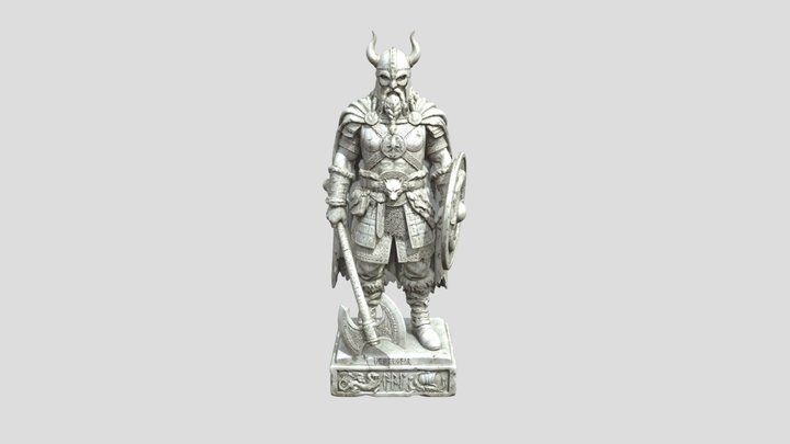 Aedelgeir Viking Statue – Modelo 3D gratuito STL