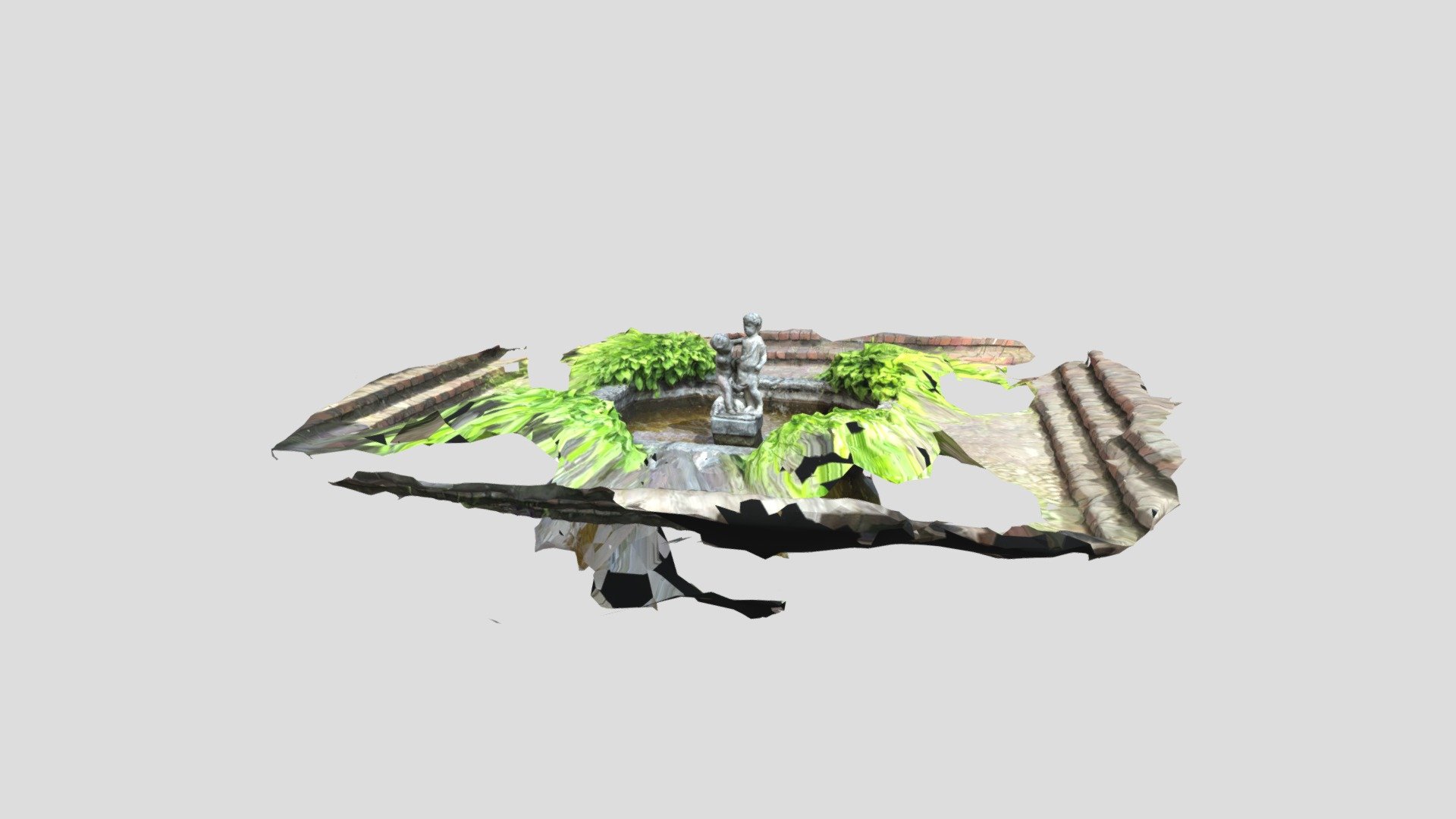 Hildasholm Sunken Garden — Sketchfab embed 3D viewer