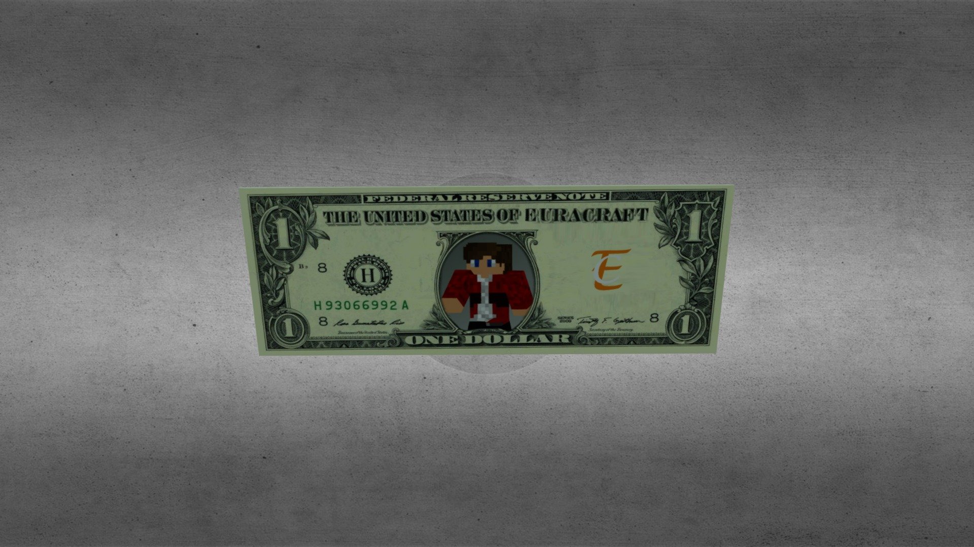 1 dollar - Minecraft (For Euracraft) - 3D model by Watchers Of Fate ...