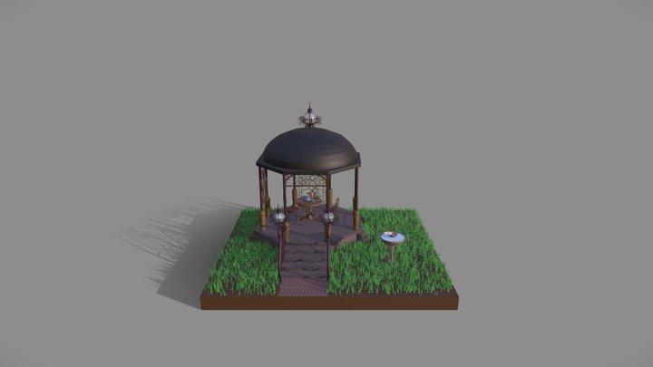 Zaliczenie altanka 3D Model