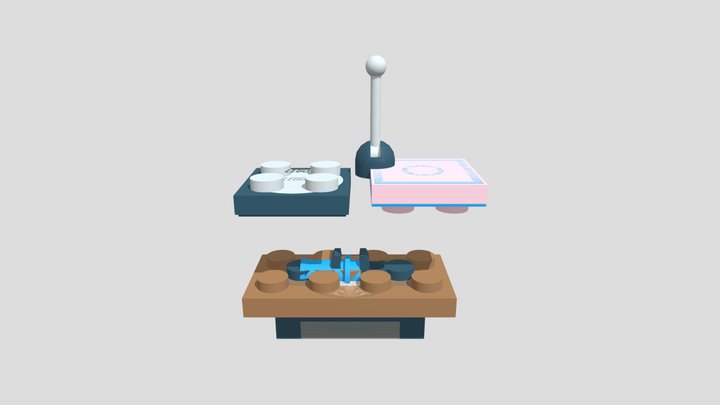Record Player 3D Model