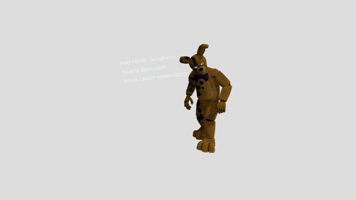 FNAF Movie Spring Bonnie 3D Model