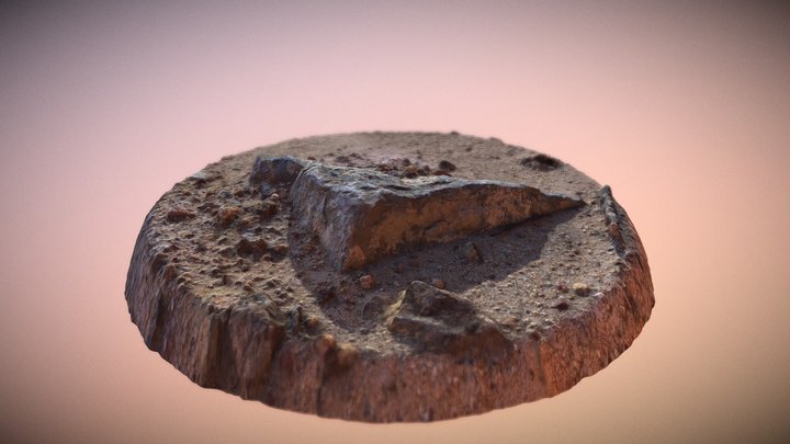 Rock 76689face 3D Model