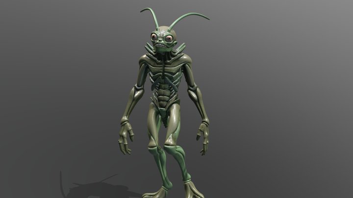 Mixamorig - Monster insect 1 3D Model