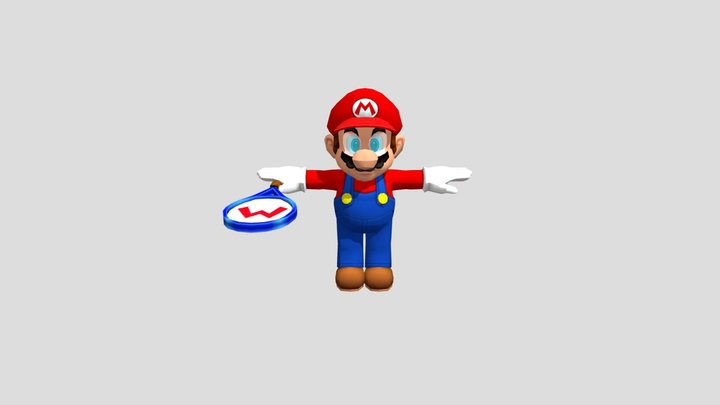 3DS - Mario Tennis Open - Mario 3D Model