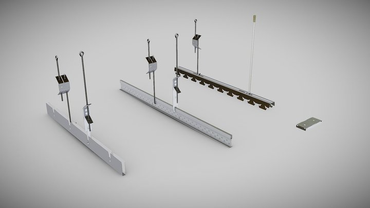 Підвіси для підвісних стель KRAFT 3D Model