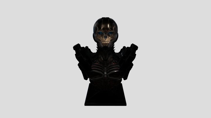 Crimson Skull Ascendant 3D Model