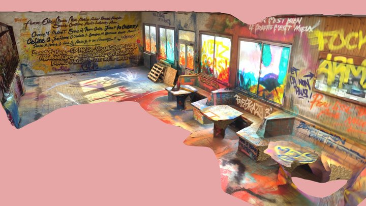 Graffiti room 1 3D Model