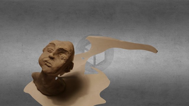 Visage d'argile 3D Model
