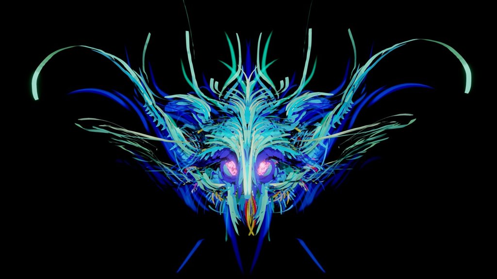 Demonic Bison -Tiltbrush Art By Patrick Beery