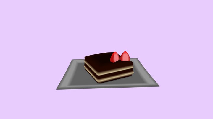 Vertex Paint Cake Test 3D Model