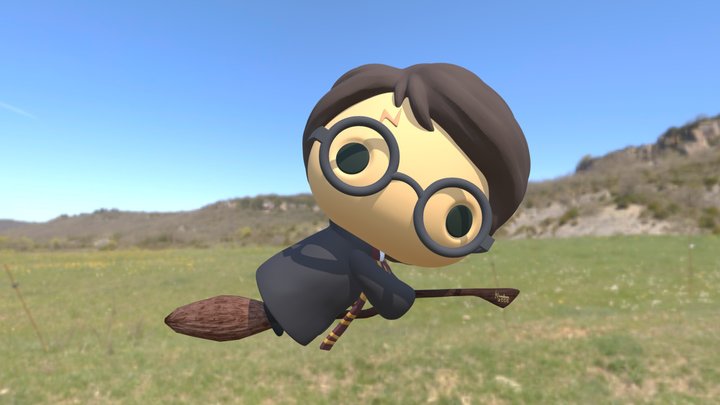 Harry Potter Chibi 3D Model