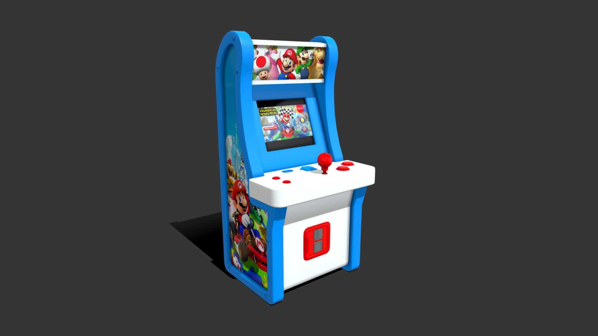 Full Size Arcade Machine - 3D model by usmanhaider4747 [09eba11 ...