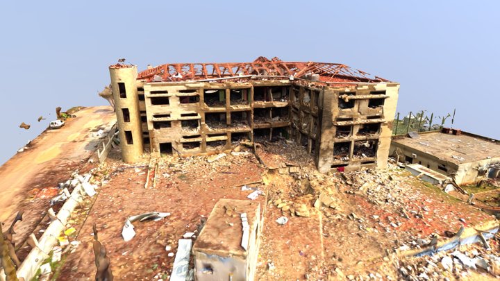 Damaged School in South Lebanon 3D Model