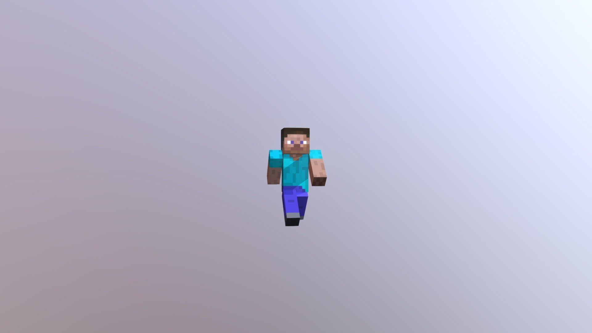 Free Minecraft Steve Blender Model