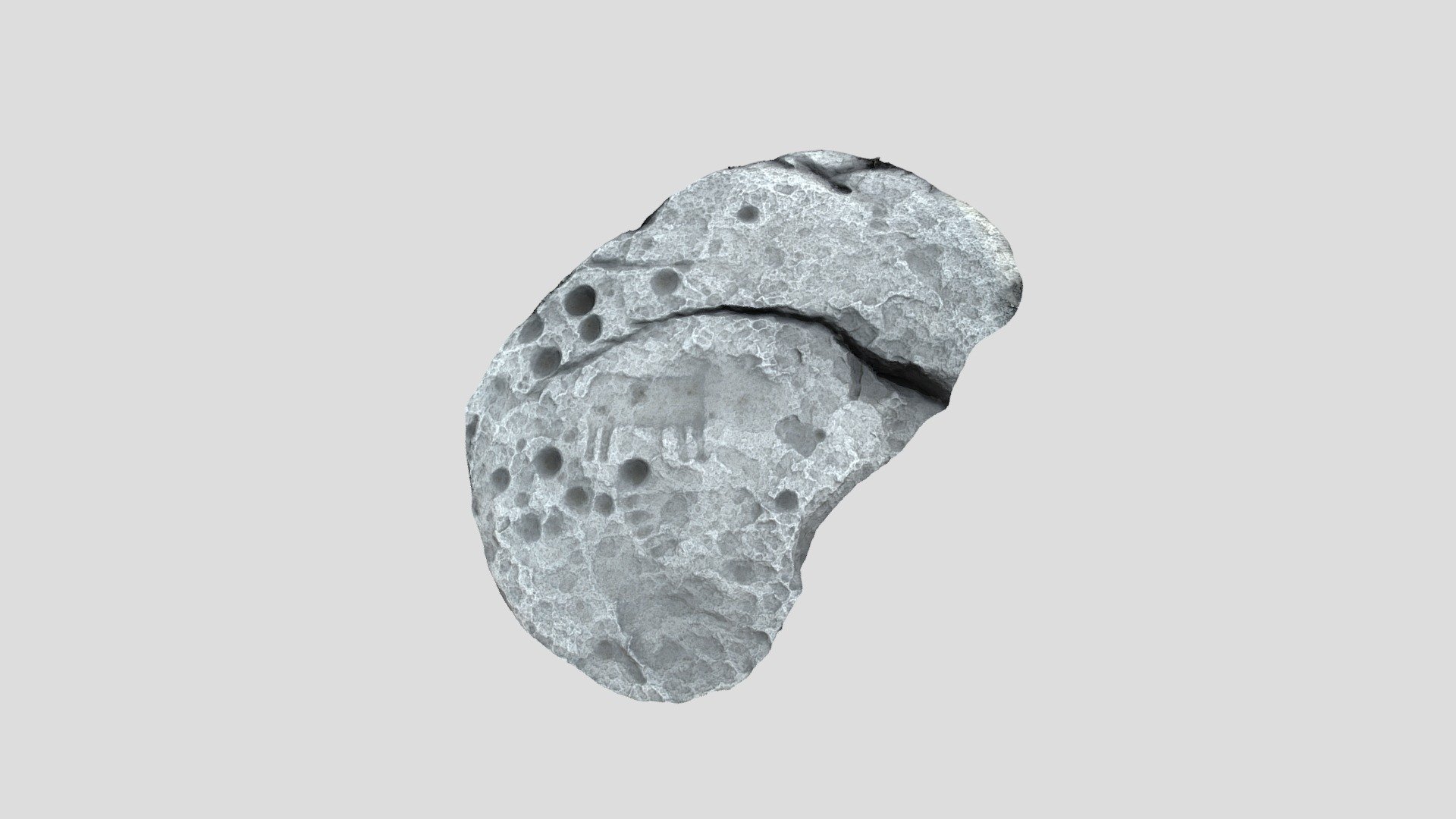 Alibates Petroglyph - Quadruped - Enhanced