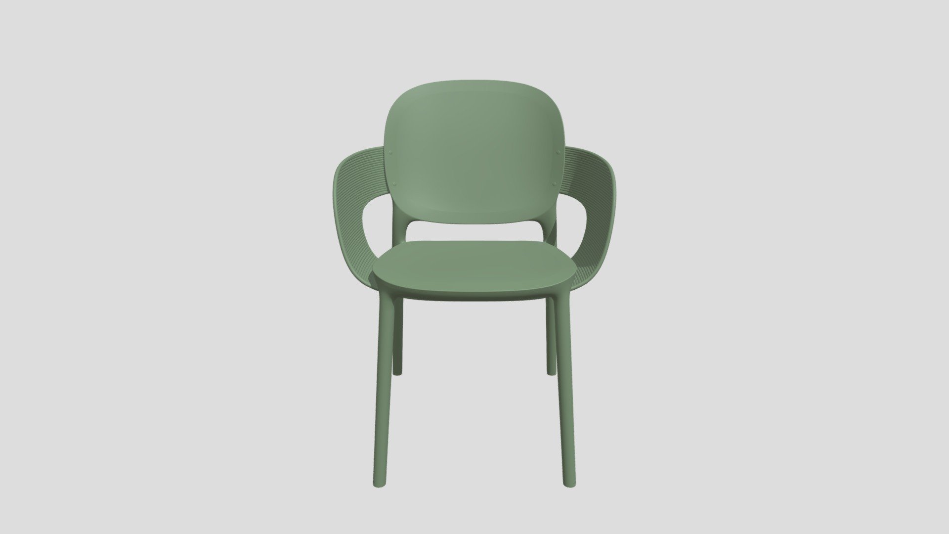 Hug Chair | Olive - 3D model by interracontract [09ee930] - Sketchfab