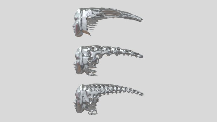Gyroid Skulls 3D Model