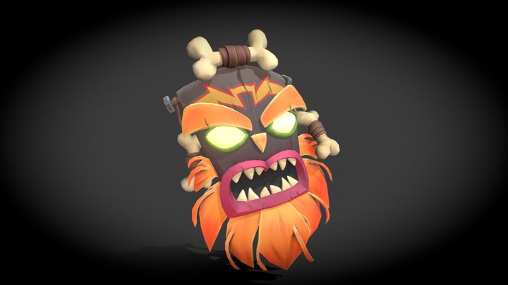 Uka Uka Mask (Crash Bandicoot) 3D Model