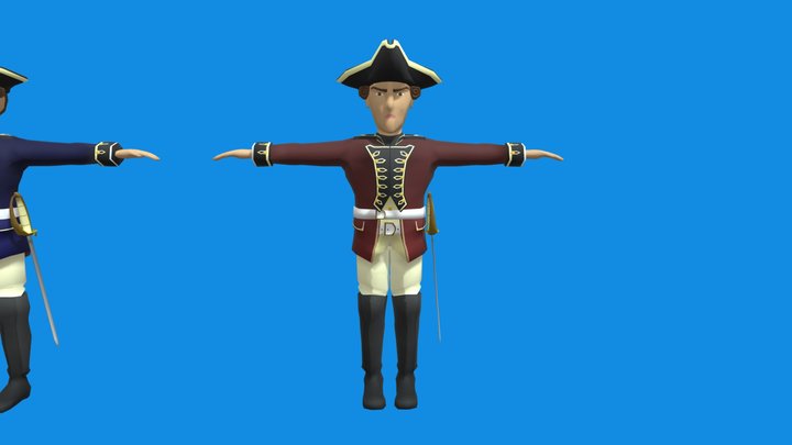 English Character 3D Model