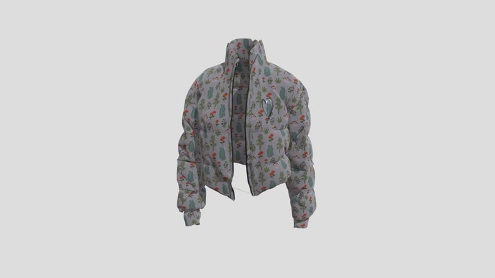 SACRΞD GARDΞN Puffer Jacket 3D Model