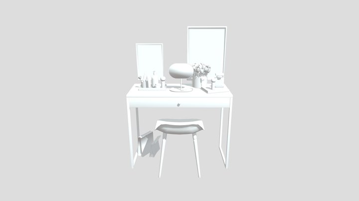 Стол для костюмерной 3D Model