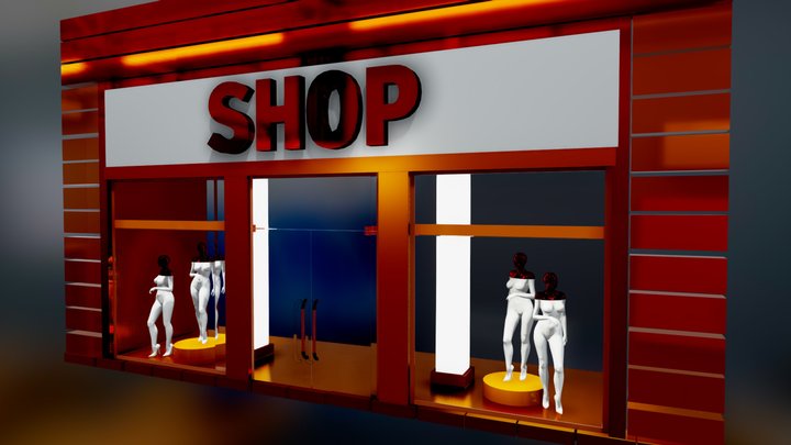 Shop storefront v2.0 - Training IES VIC – Kostenloses 3D-Modell STL