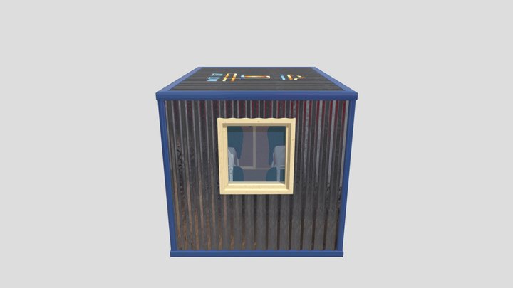 Бытовка жилая на 4 человека 3D Model