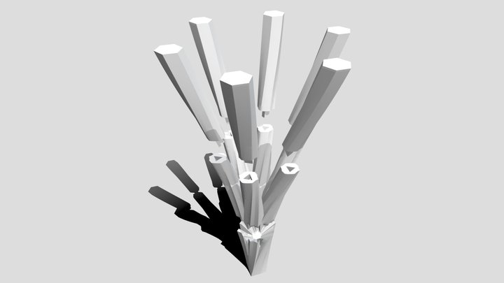 A Coluna Explodida 3D Model