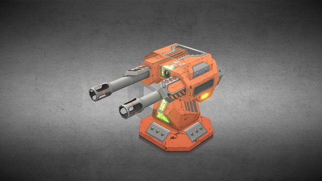 Autocannon 3D Model