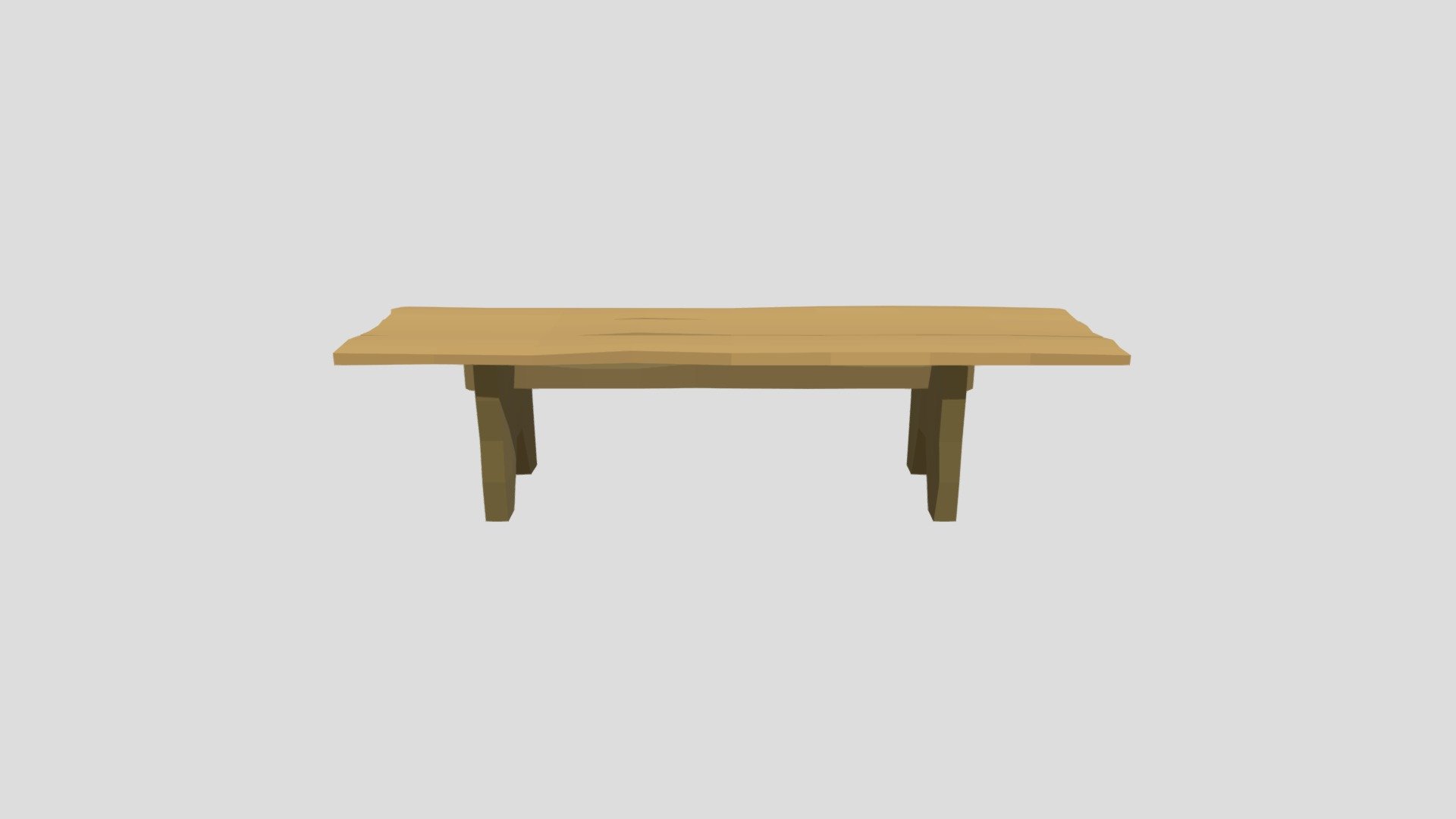 LowPoly medieval big table