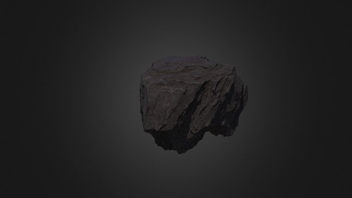 Rock Cliff Assembly Asset for Concept Art 3D Model