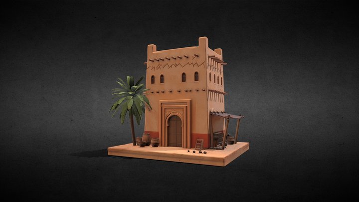Oasis Trading Post 3D Model