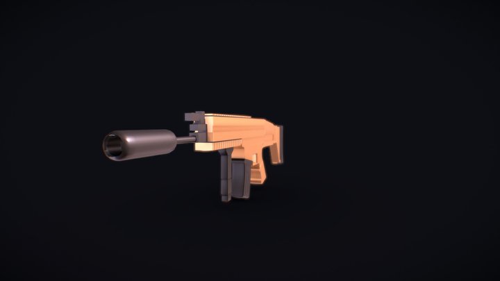 FN Scar Concept 3D Model