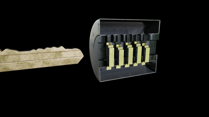 40-WaferLock_LoDa_ANIM 3D Model