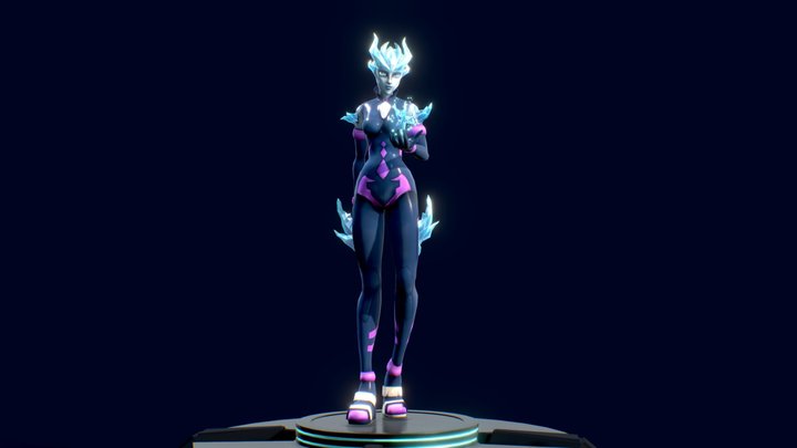 Kaarah game character 3D Model