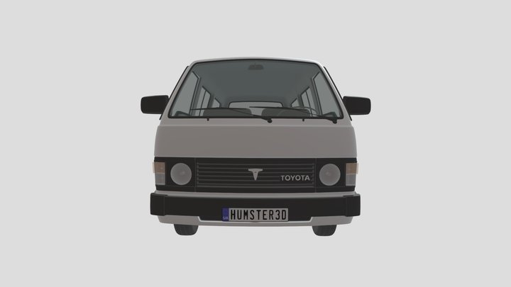Toyota Hiace(Mk3)(H50) Passenger Van 3D Model