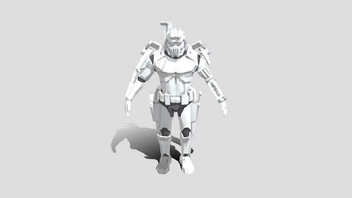 Space Marine Pionner Mechanic Operator 3D Model