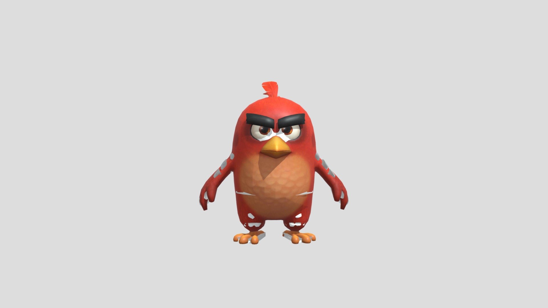 Red Angry Birds - Download Free 3D model by Guilherme Navarro ...