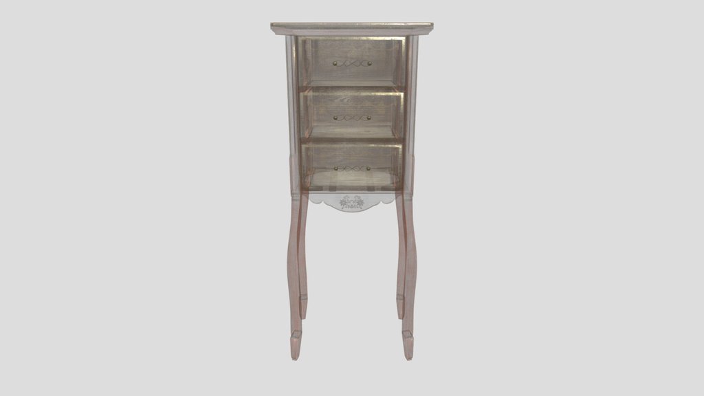 Louis Xv Three Drawer End Table Ornate