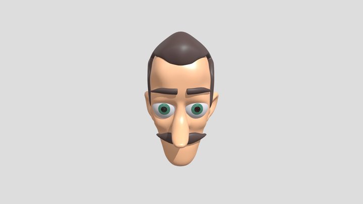 Heaad Charecter 3D Model