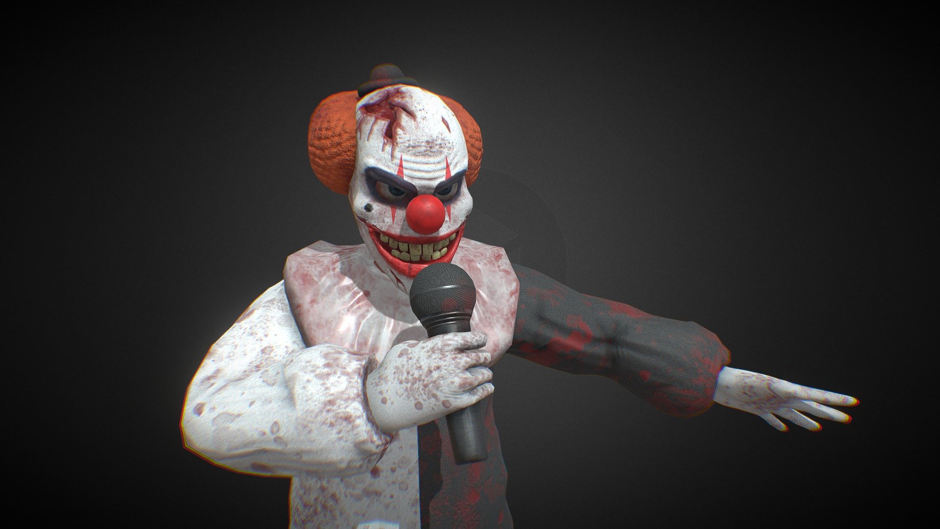 The evil clown - 3D model by rogozin087 [09fe2cc] - Sketchfab