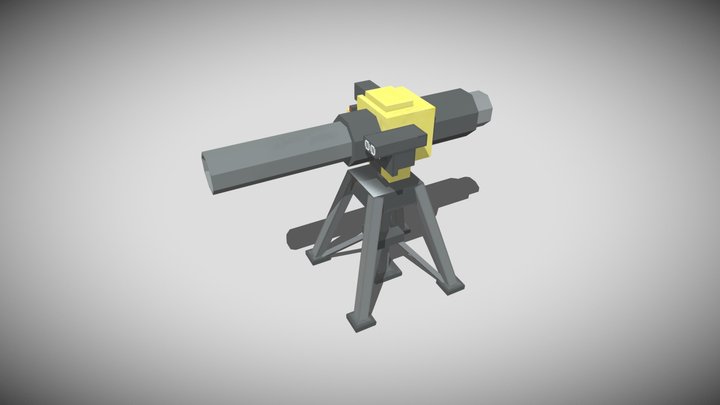 missile turret 3D Model