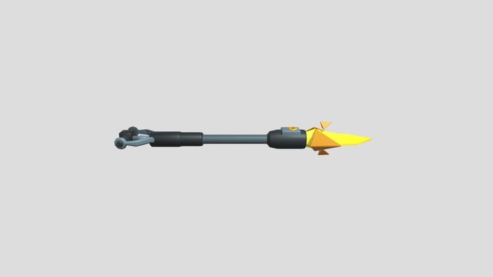 Gold Shovel 3D Model