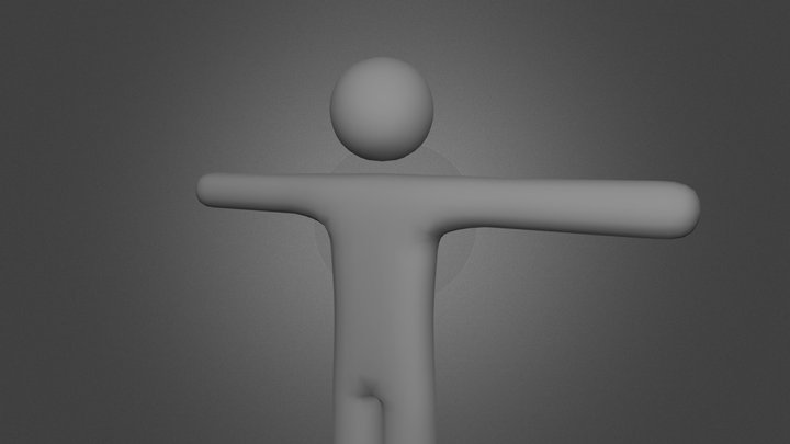 Stickman Body - MIXAMO RIG 2025 3D Model
