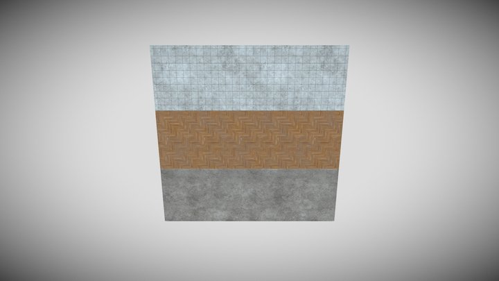 Abandoned Classroom Trim 2 Texture 3D Model
