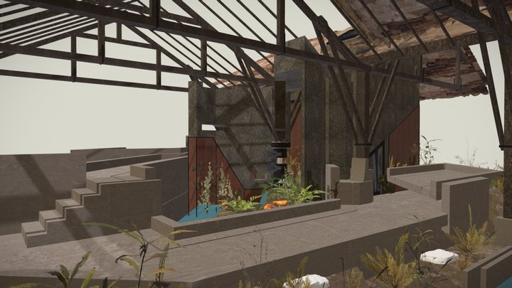 Phytoremediation | Movable Wall 3D Model