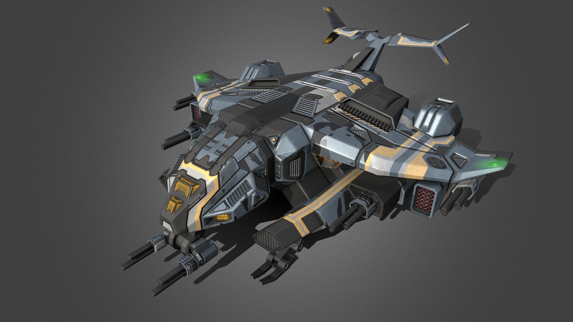 Dropship - LowPoly - Buy Royalty Free 3D model by OP3D (@scifi3d ...