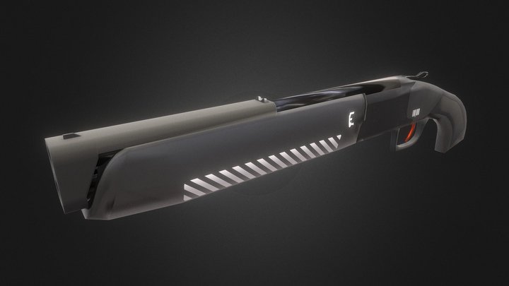 Sawed-off 725 Modified 3D Model