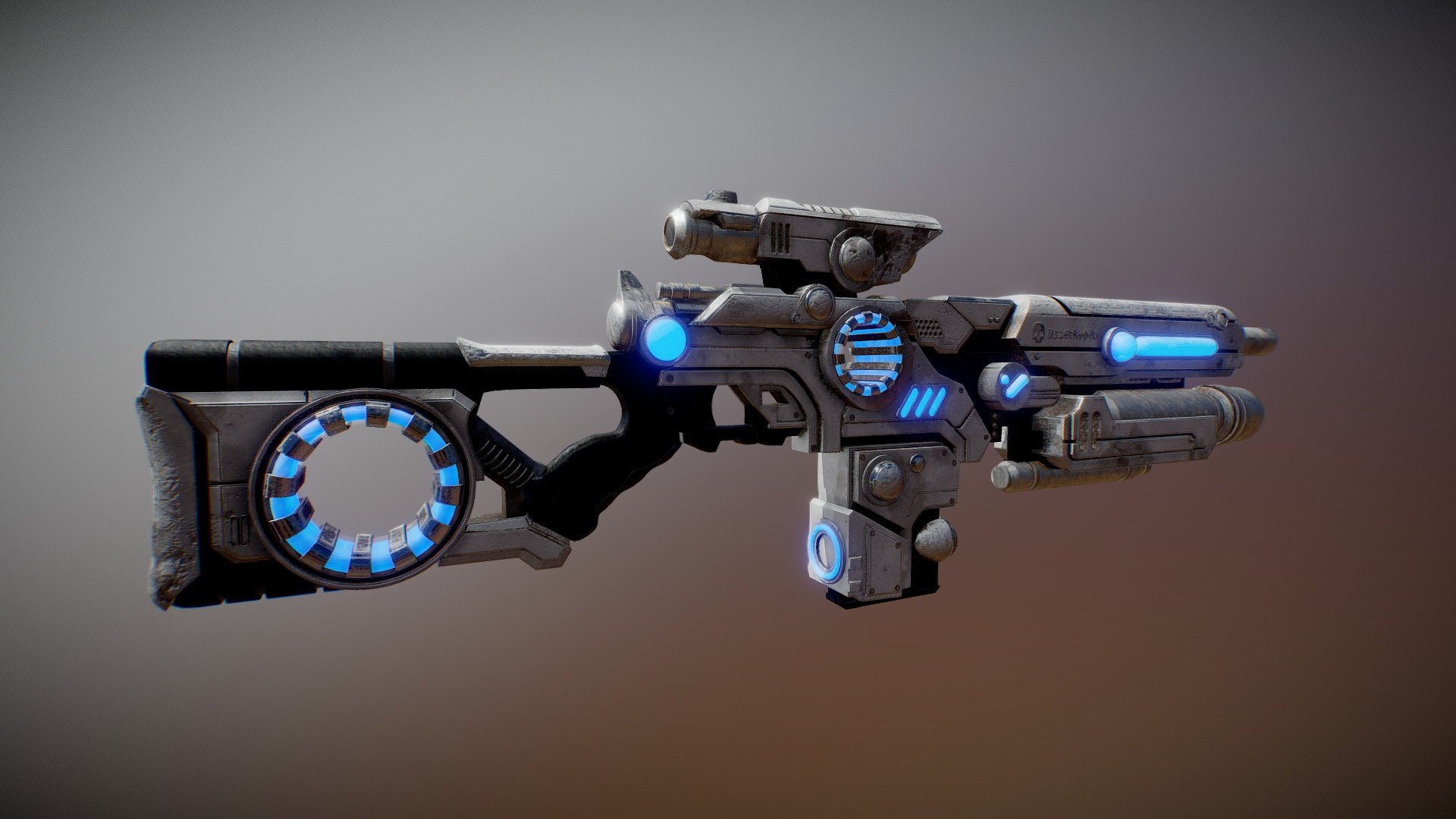 Sci-fi gun - 3D model by Francesco_Gioia [0a04645] - Sketchfab